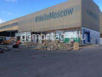 Демонтаж кирпичного строения 150 m2